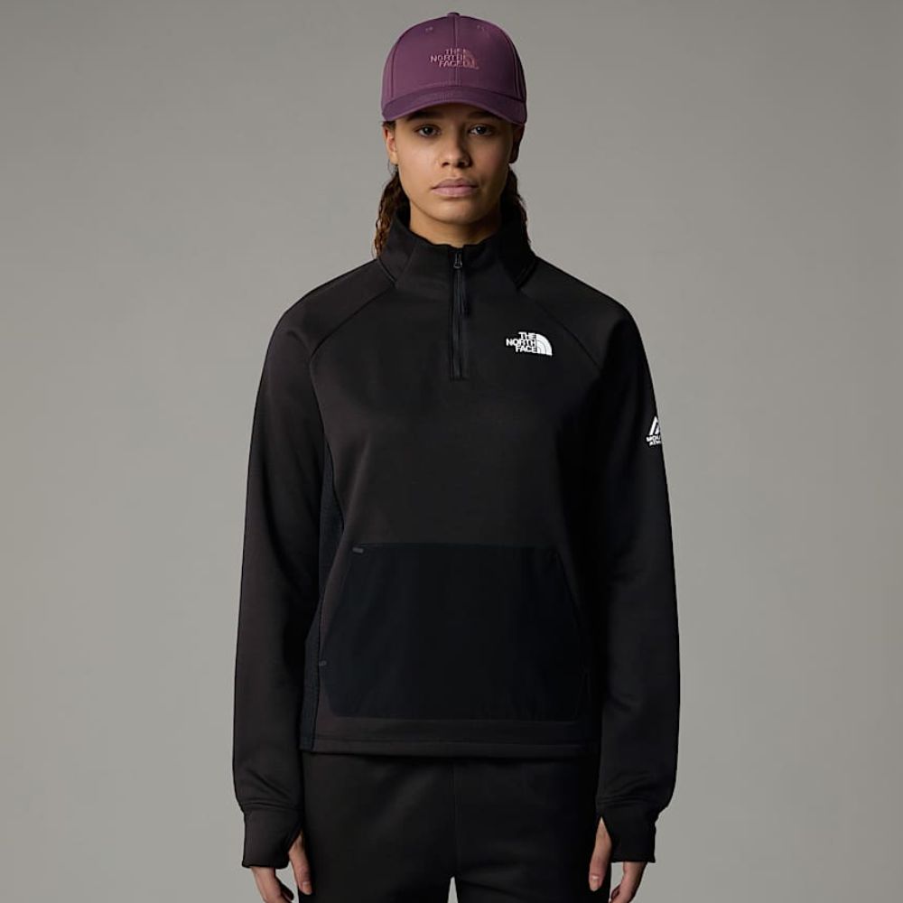 THE NORTH FACE MOUNTAIN ATHLETICS 1/4 ZEEP FLEECE BLACK WOMEN SWEATSHIRT